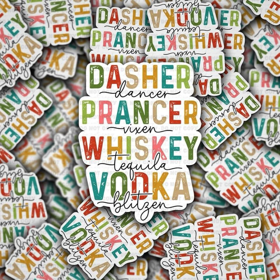 Dasher dancer sticker