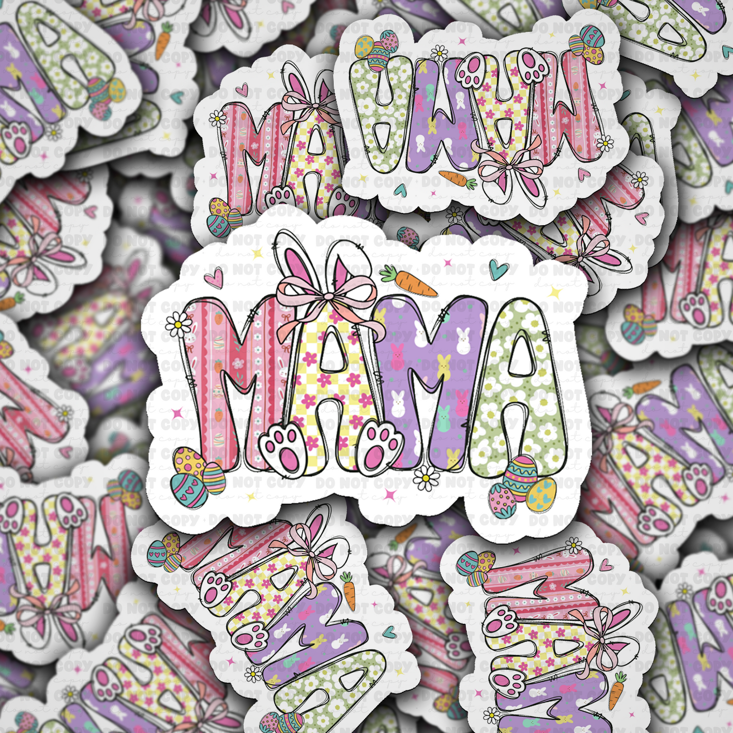 Mama easter sticker