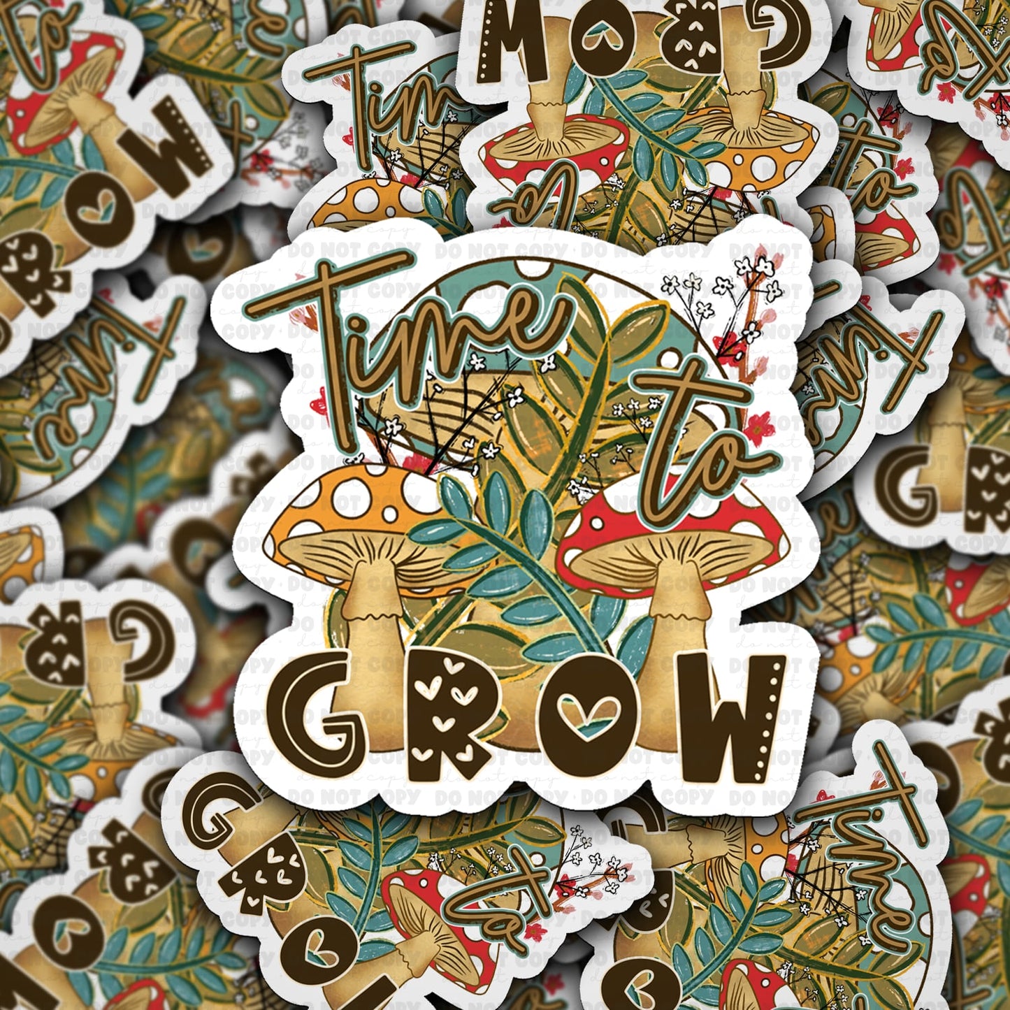 Time to grow sticker