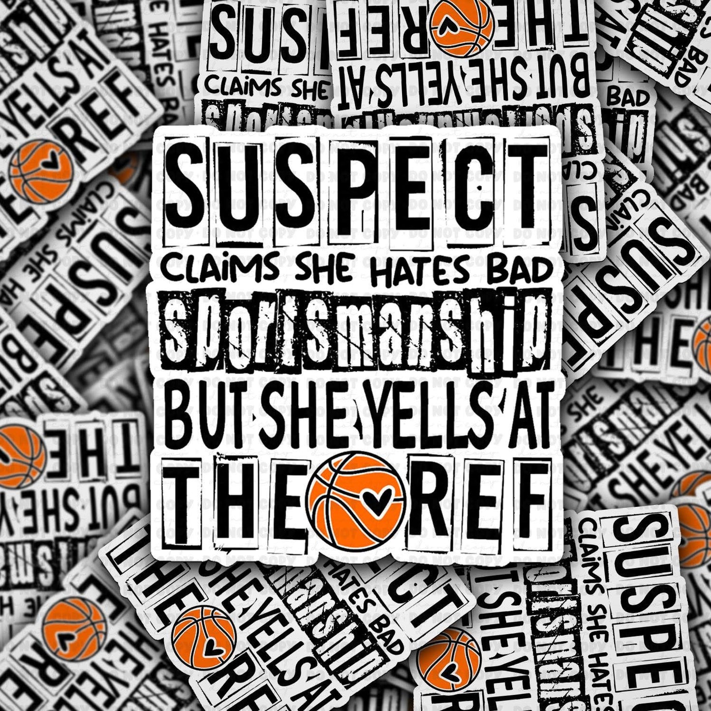 Suspect claims she hates bad sportsmanship sticker