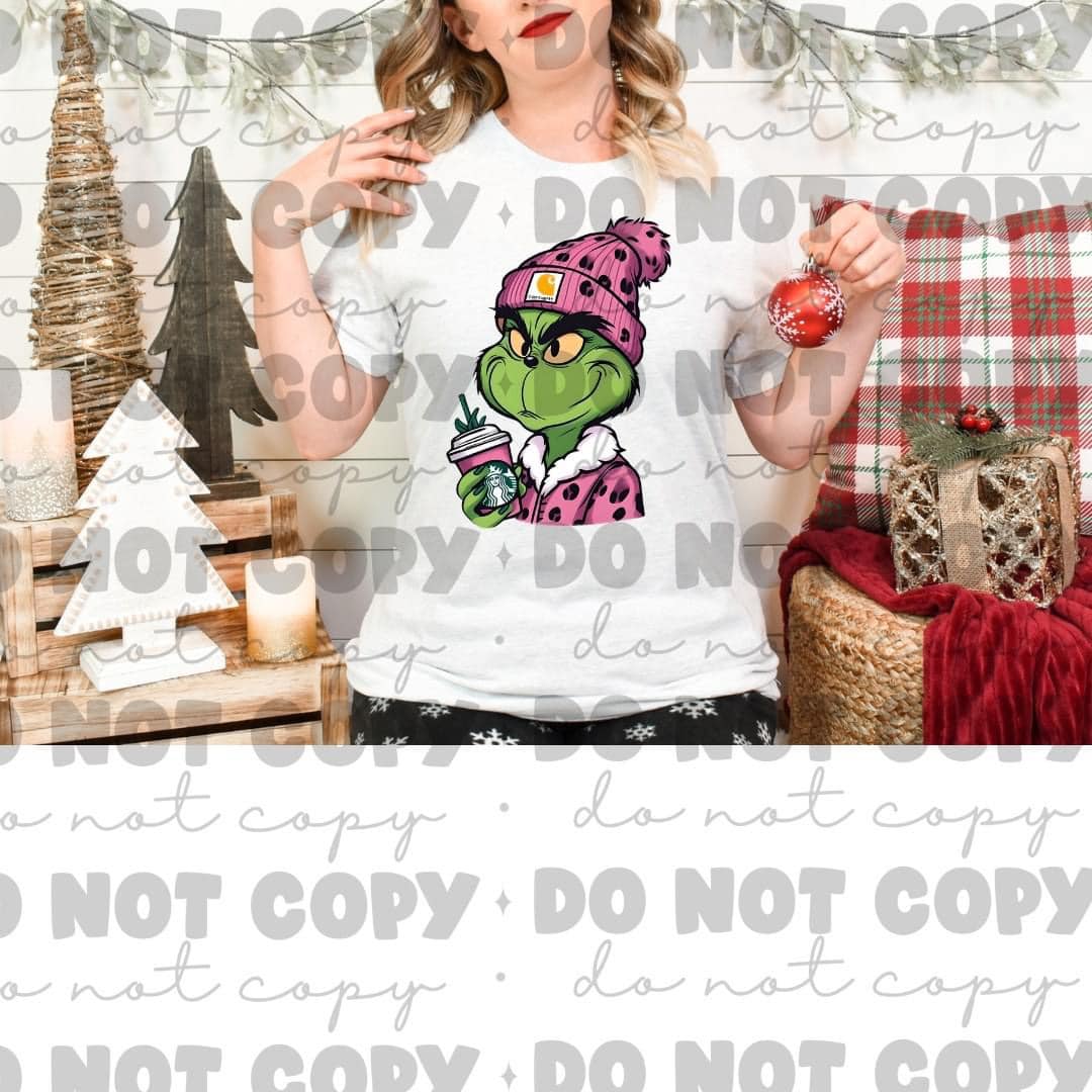 mean one pink starbucks coffee shirt