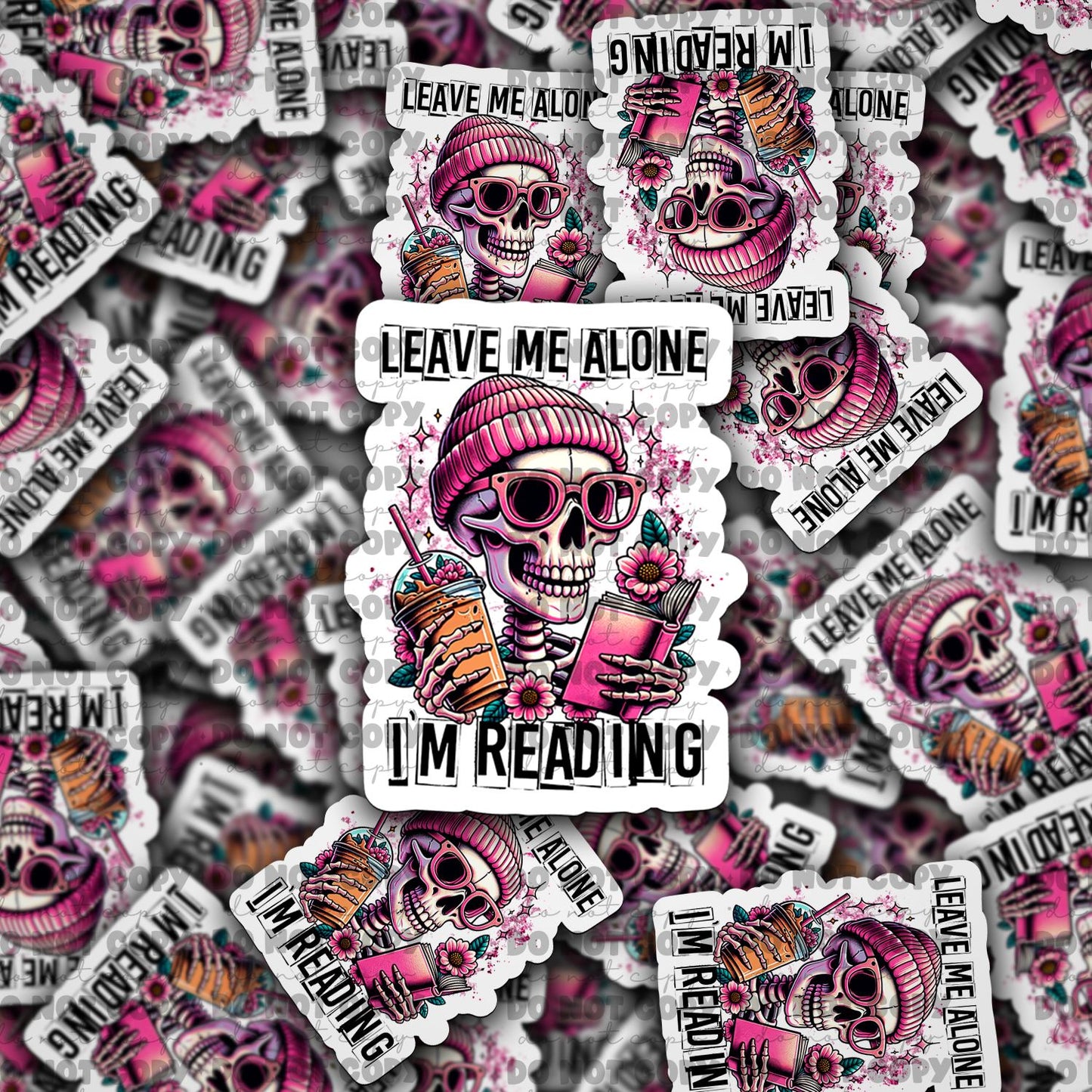 Leave me alone im reading sticker