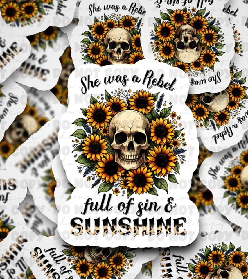 She was a rebel sticker