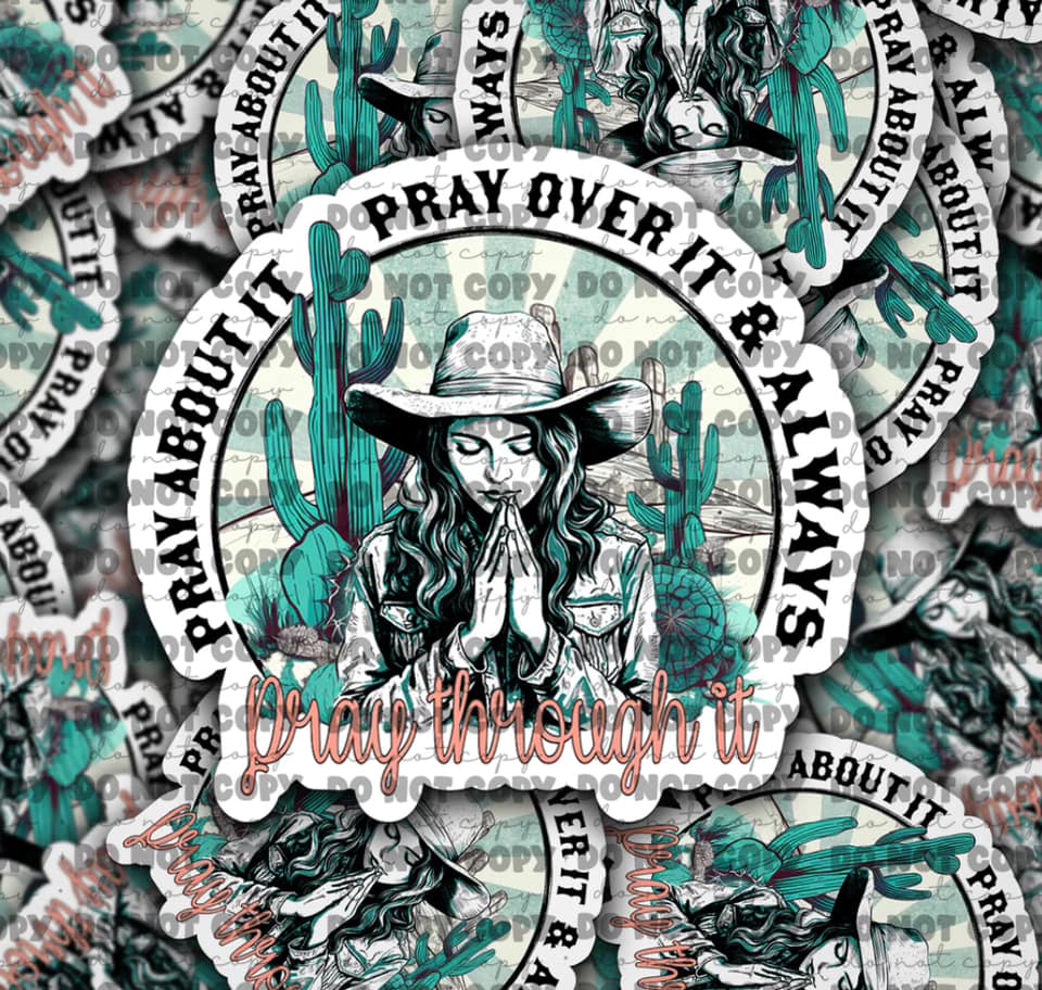 Pray sticker