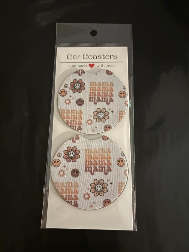 Mama Mama Mama car coaster set