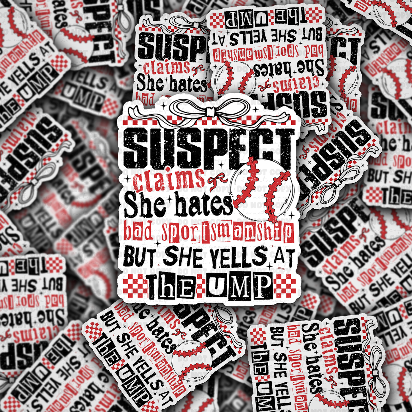 Sportsman claims she hates bad sportsmanship sticker