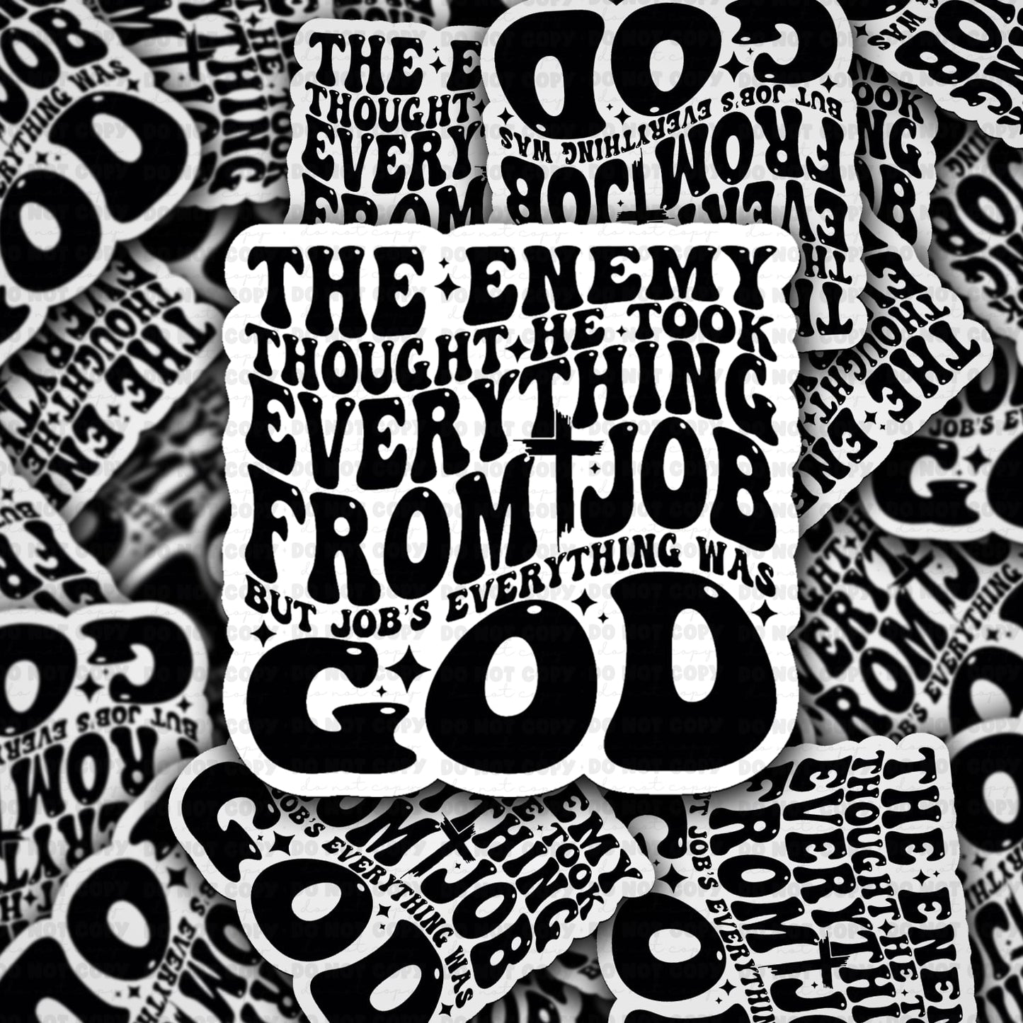 The enemy thought sticker
