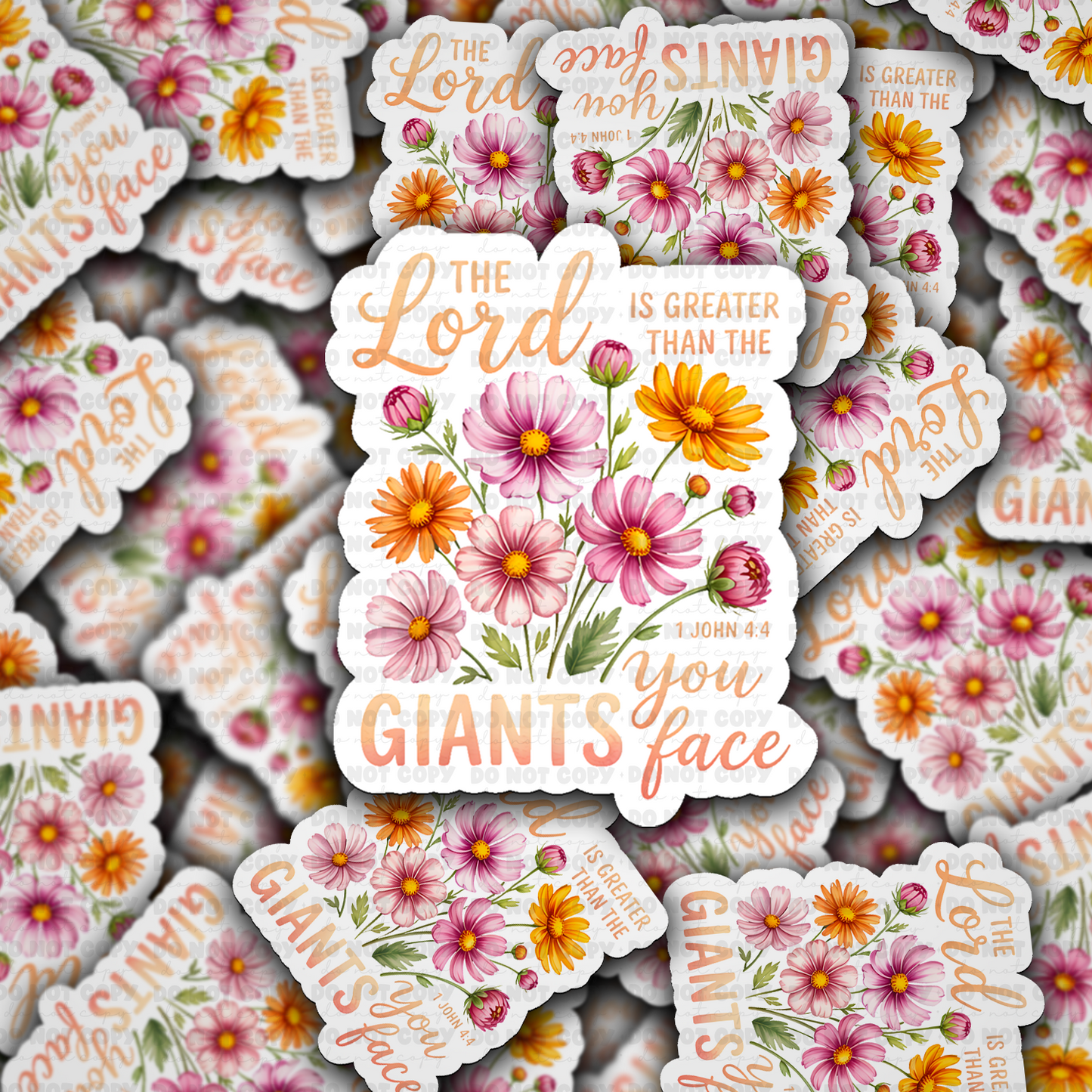 The lord is greater sticker