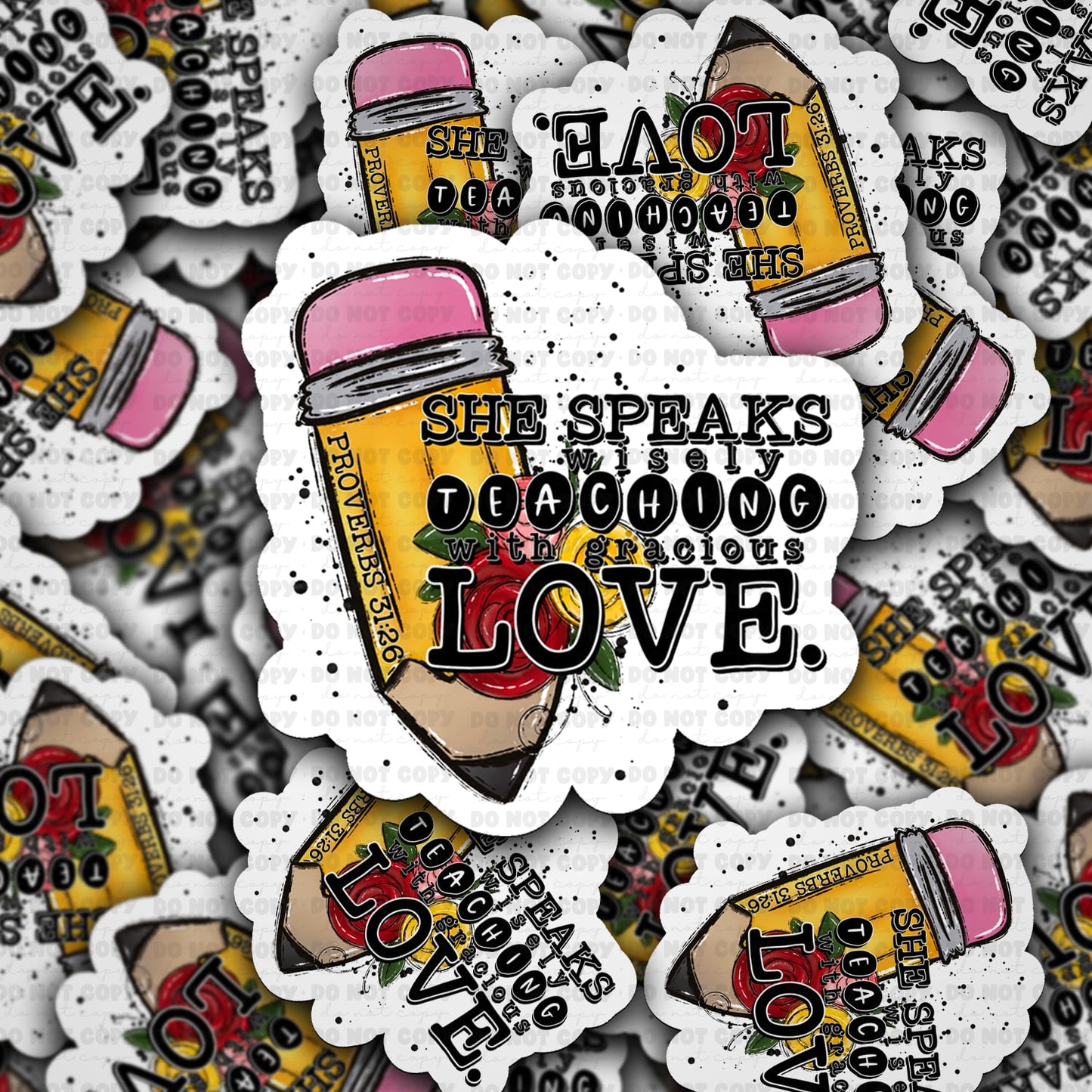 She speaks wisely sticker