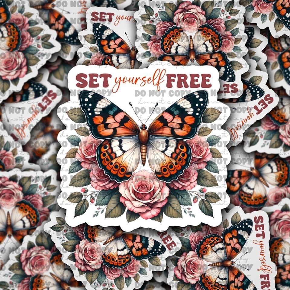 Set yourself free sticker