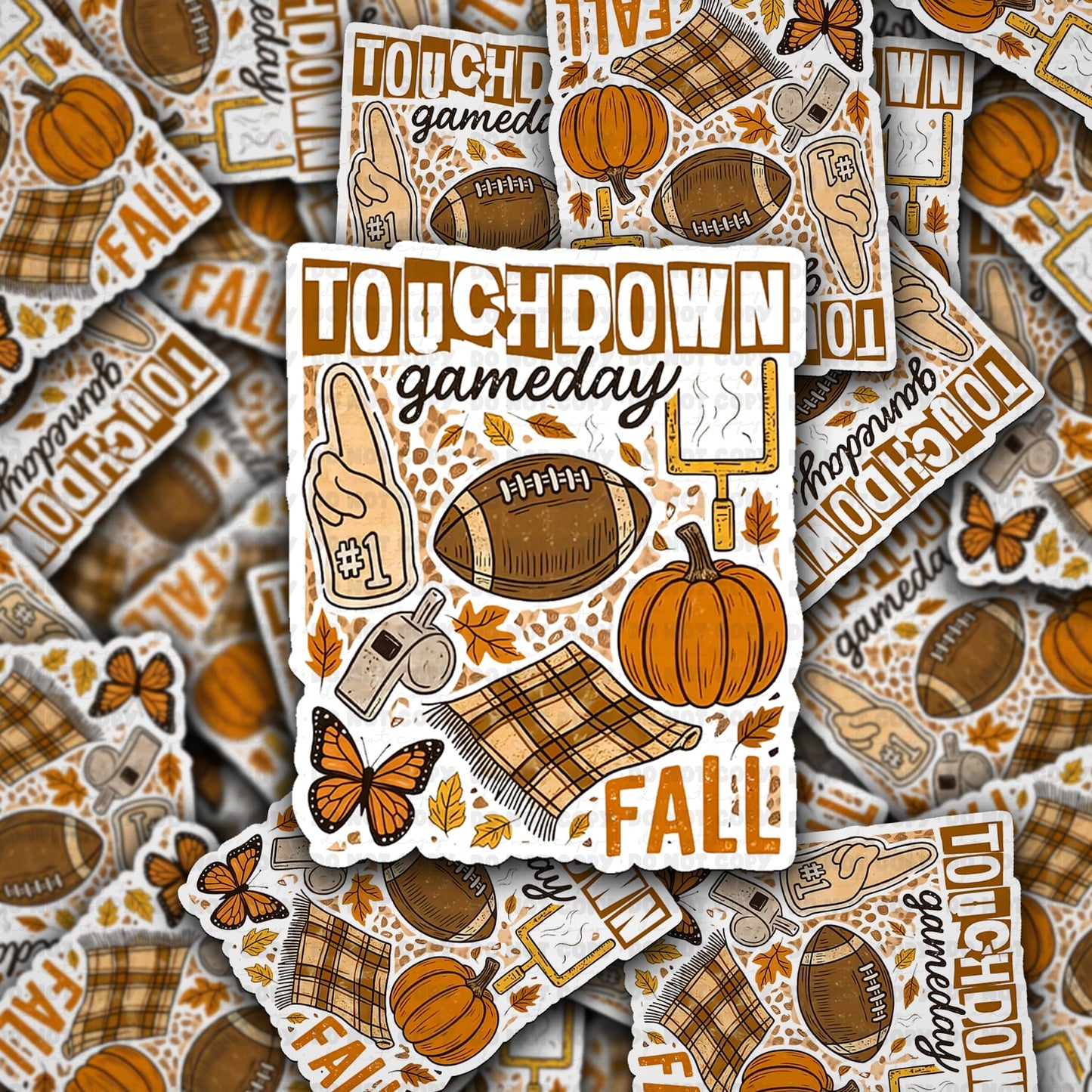 Touchdown season sticker
