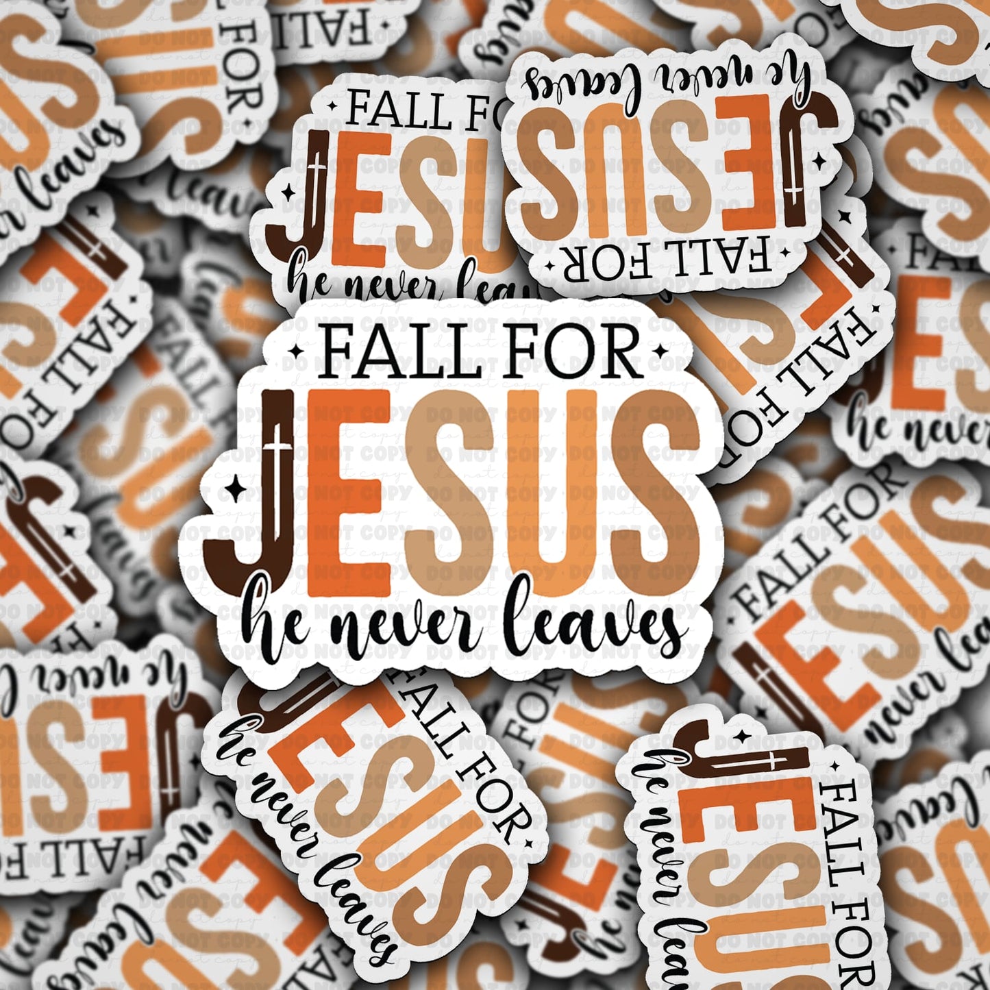 Fall for Jesus sticker