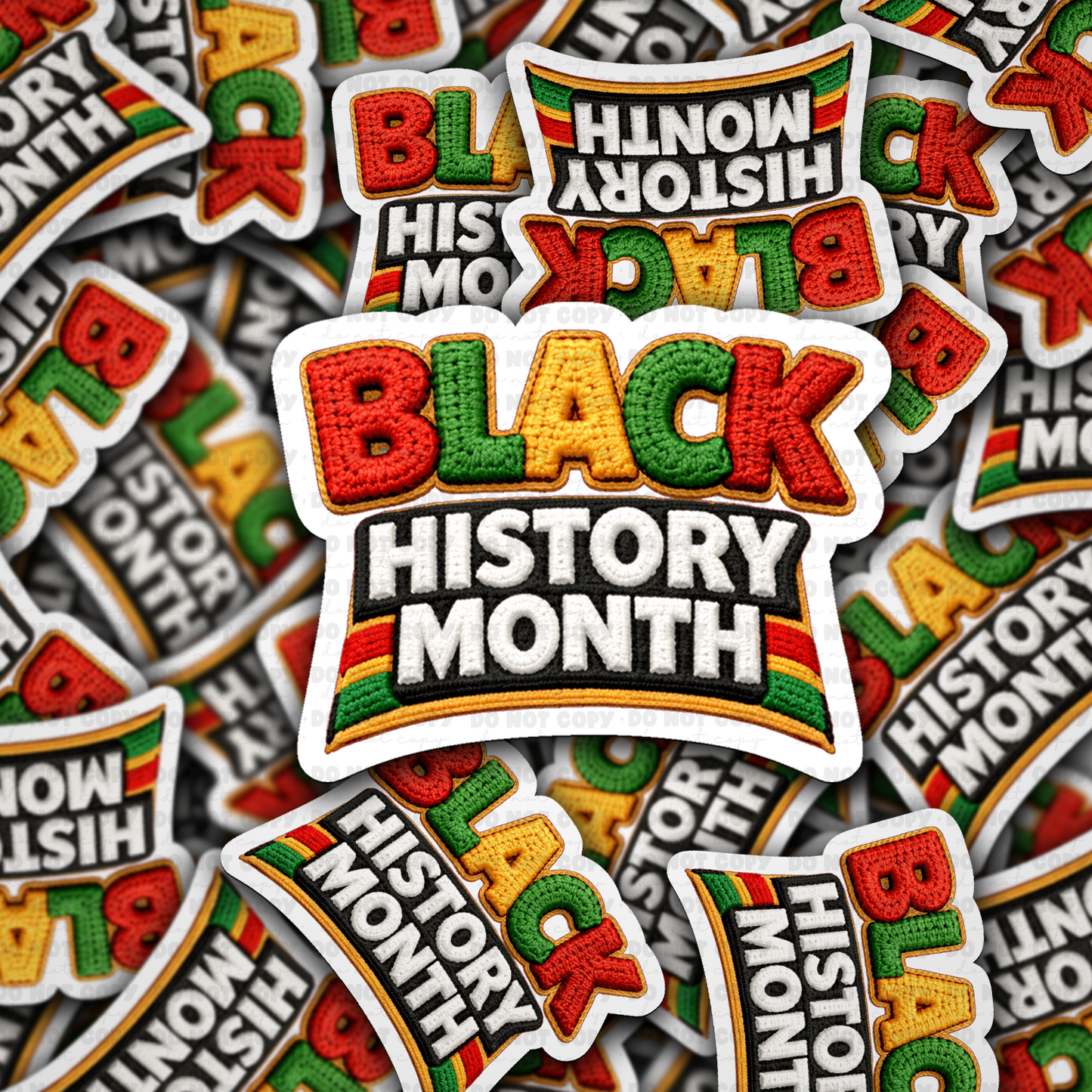 black history month sticker