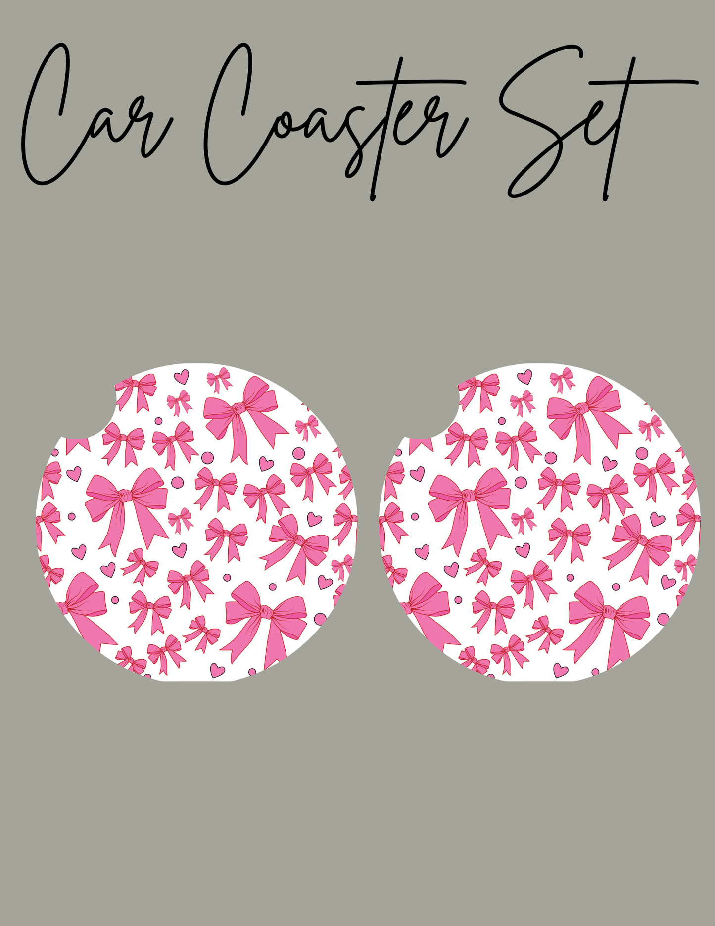 Bows car coaster set