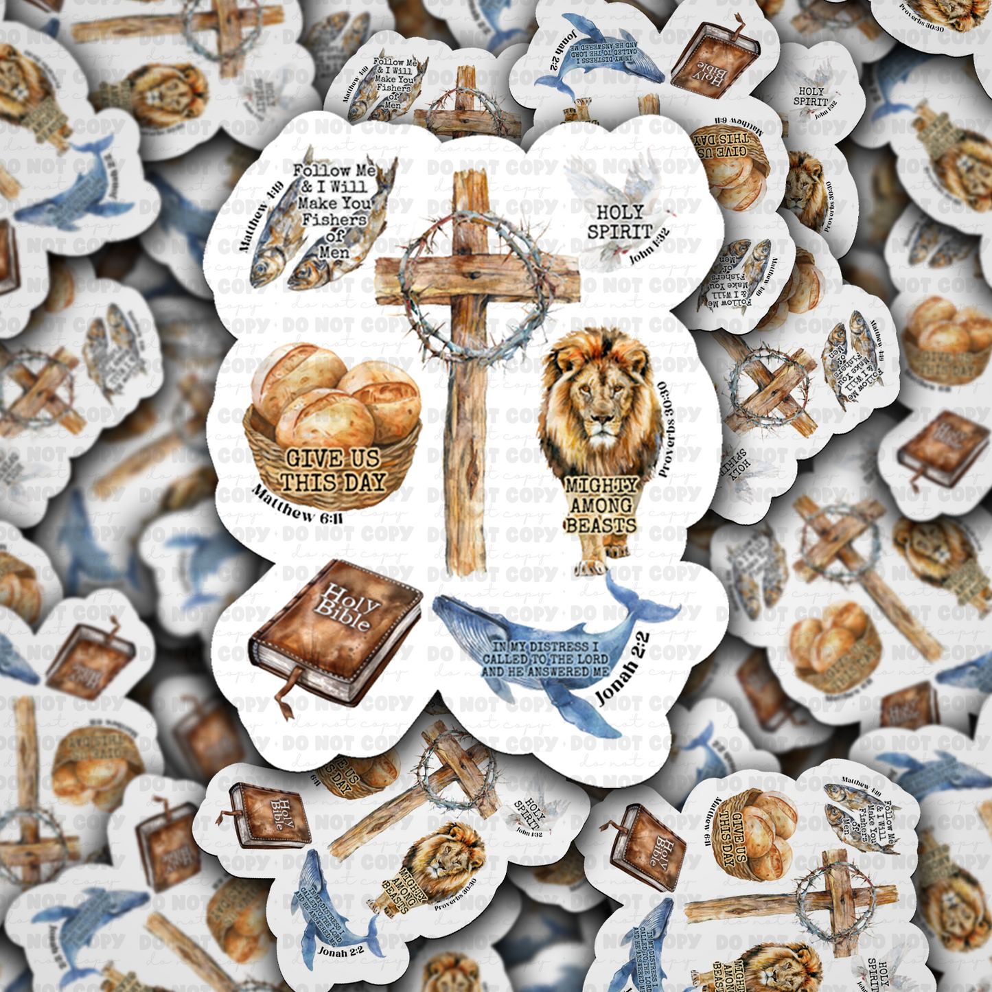 Christian collage sticker