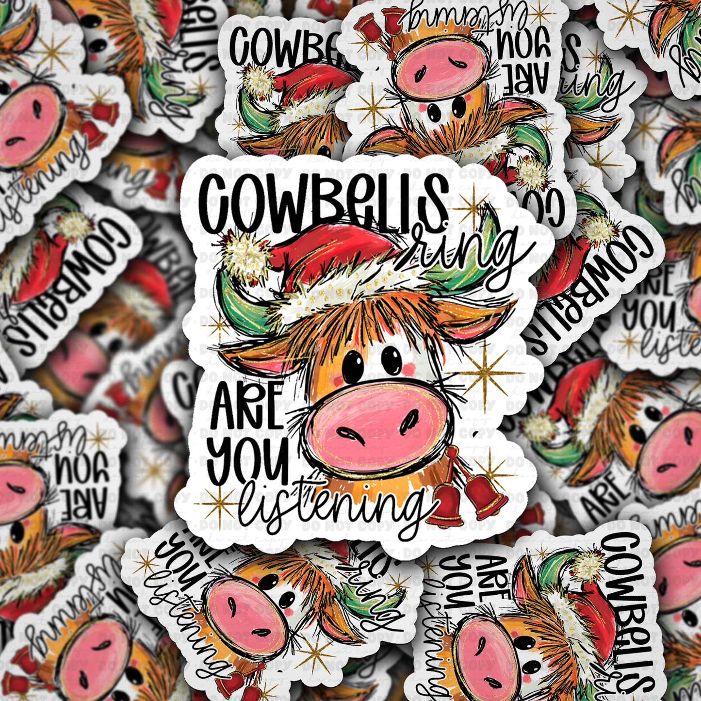 Cowbells Ring sticker