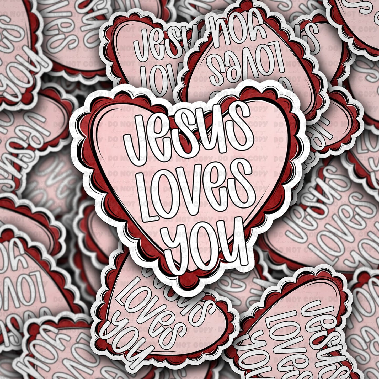 Jesus loves you sticker