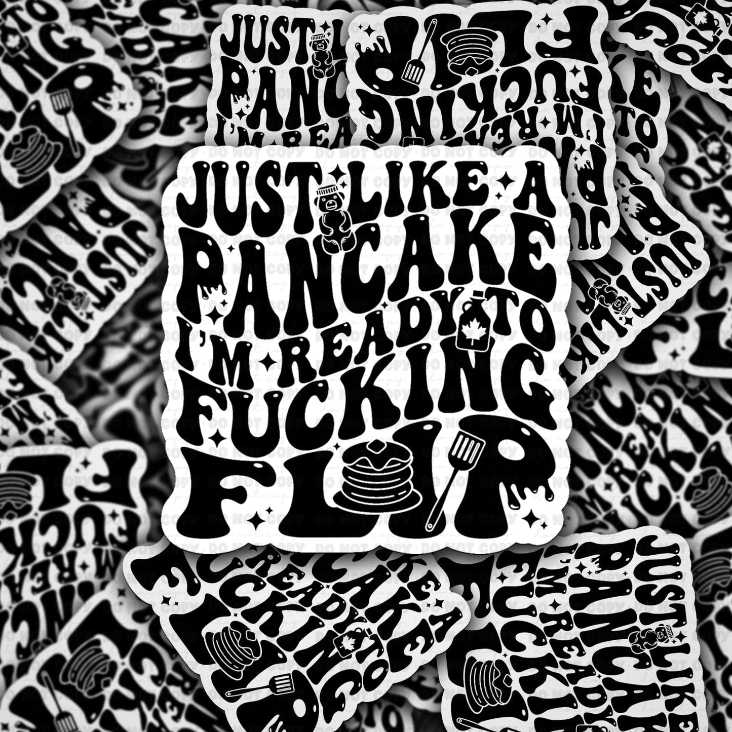 Just like a pancake sticker