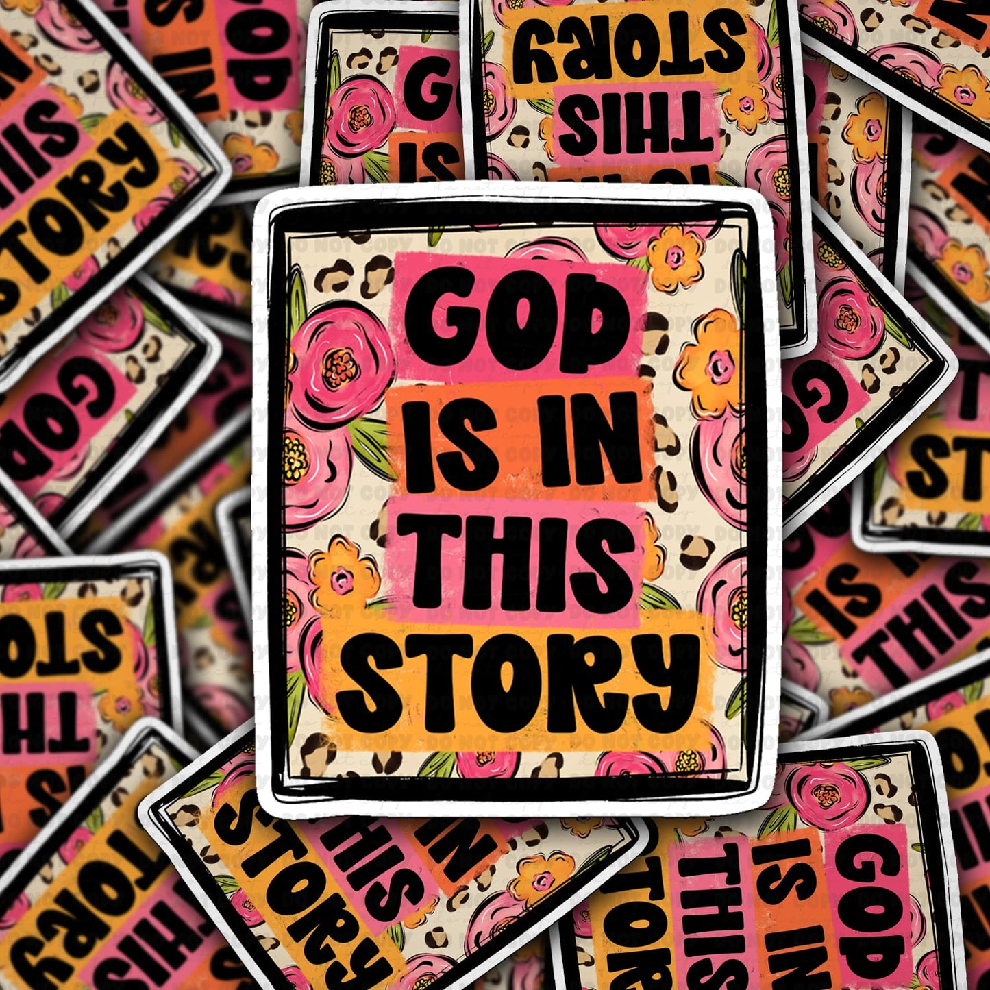 God is in this story sticker