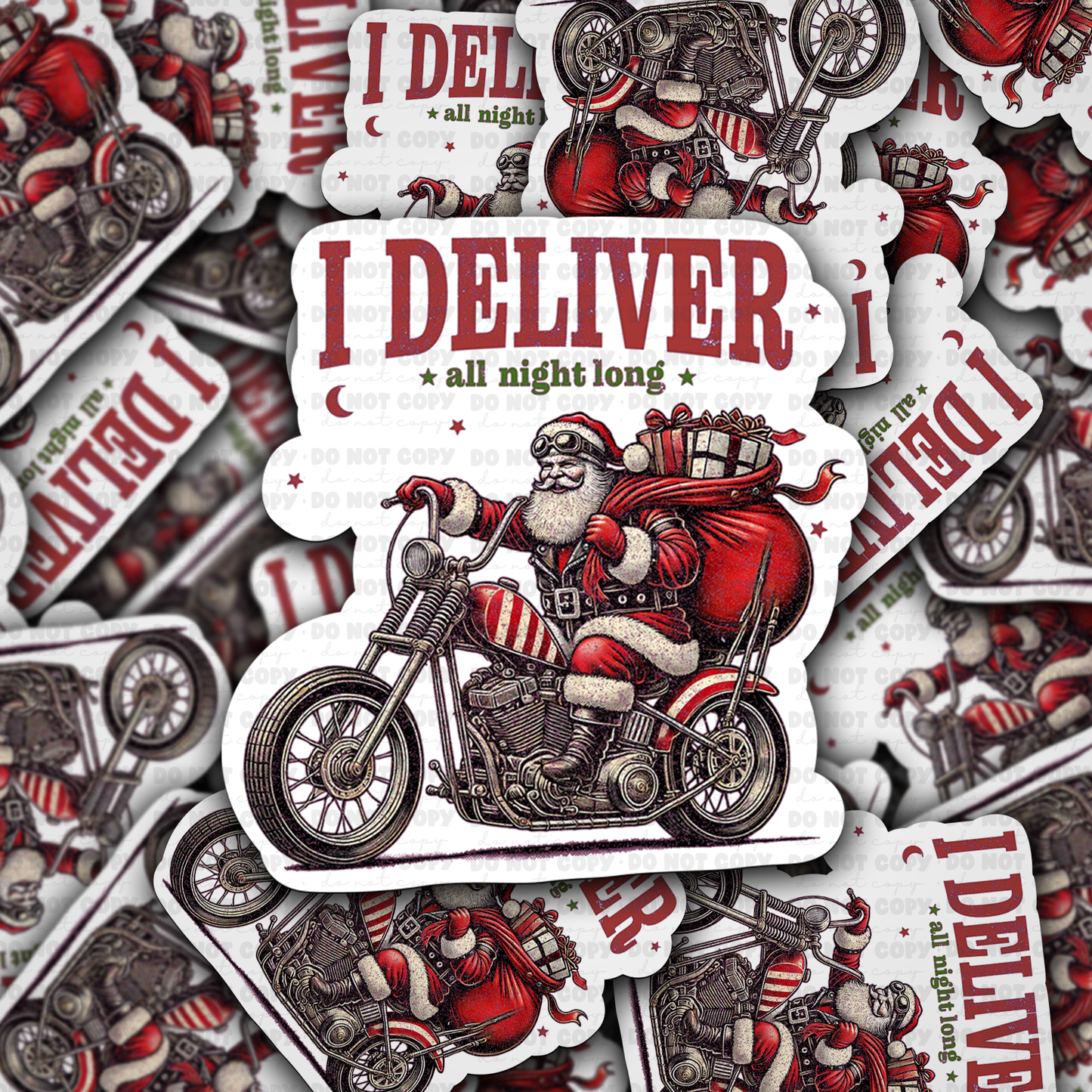 I deliver all night long sticker