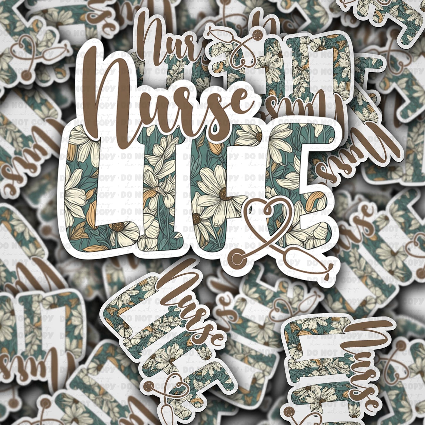 Nurse life sticker