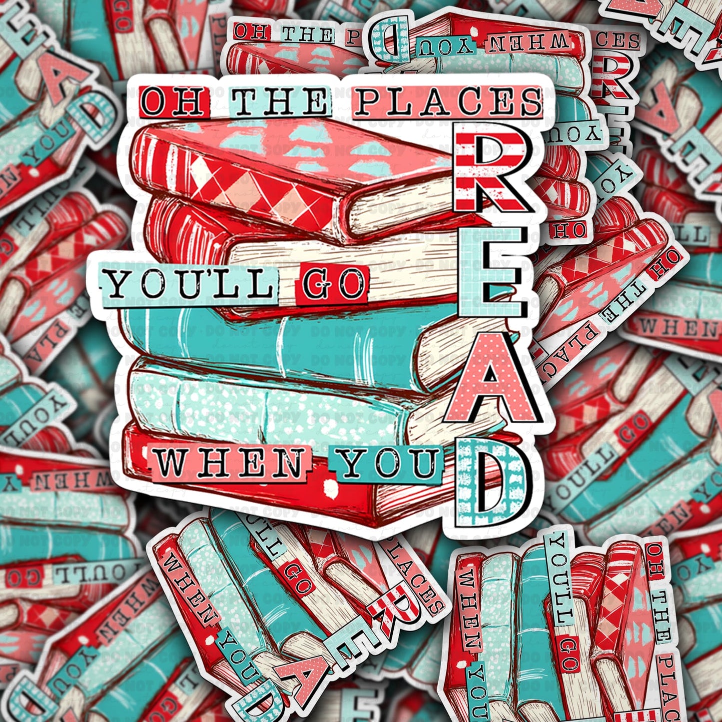 Oh the places you will go sticker