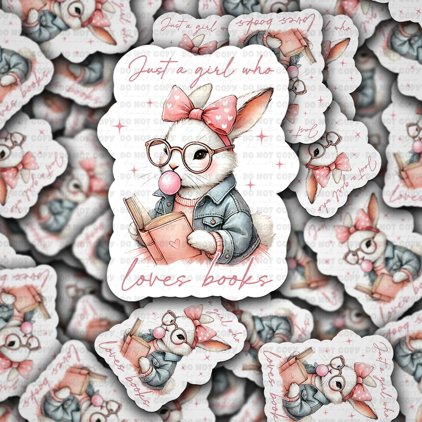 Just a girl who loves books sticker