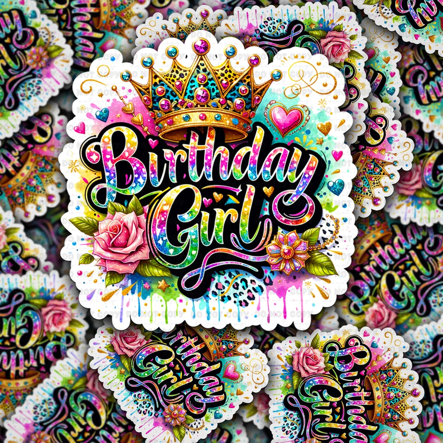 birthday girl sticker