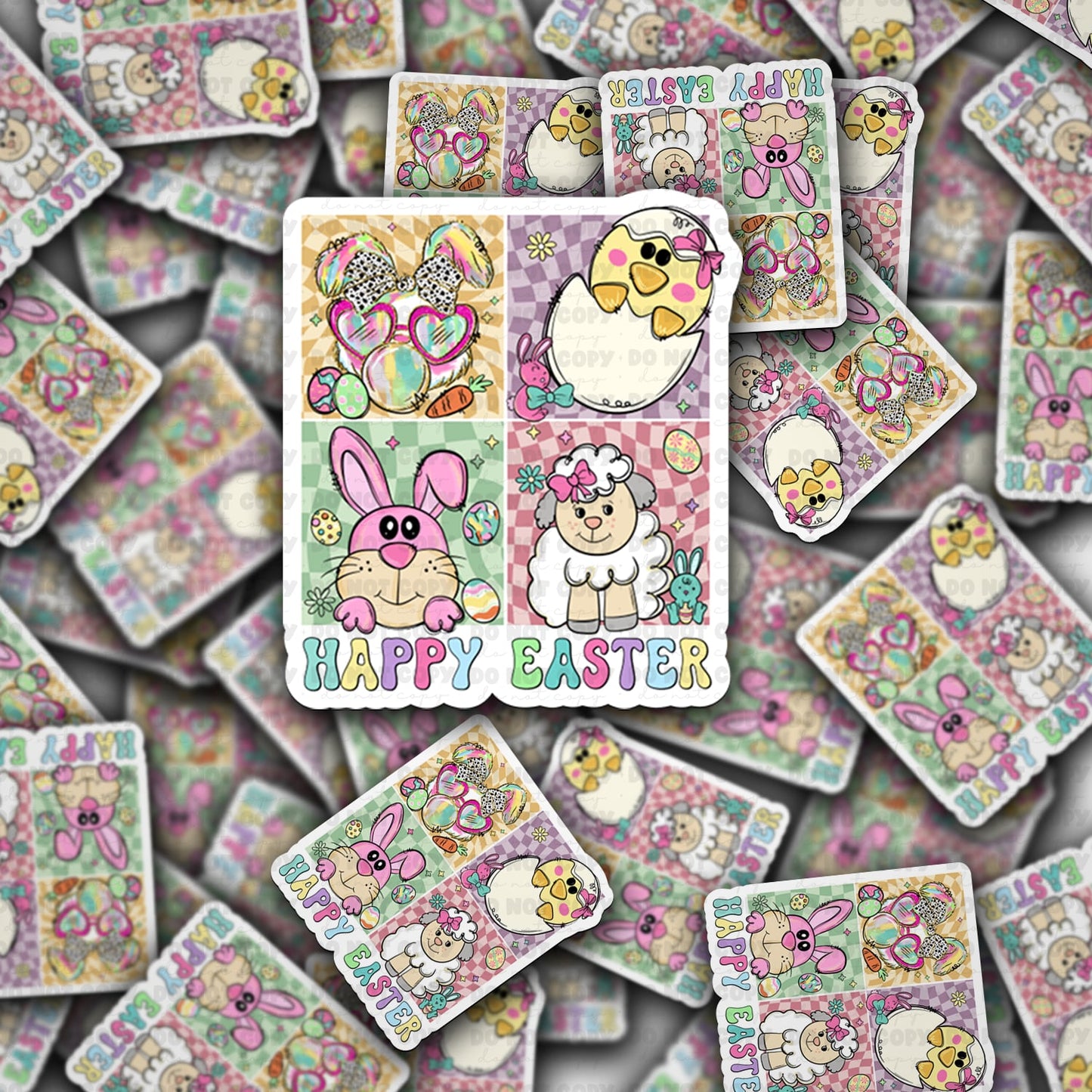 Happy easter sticker