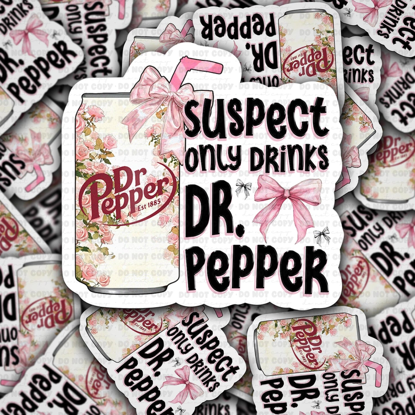 Duspect only drinks sticker