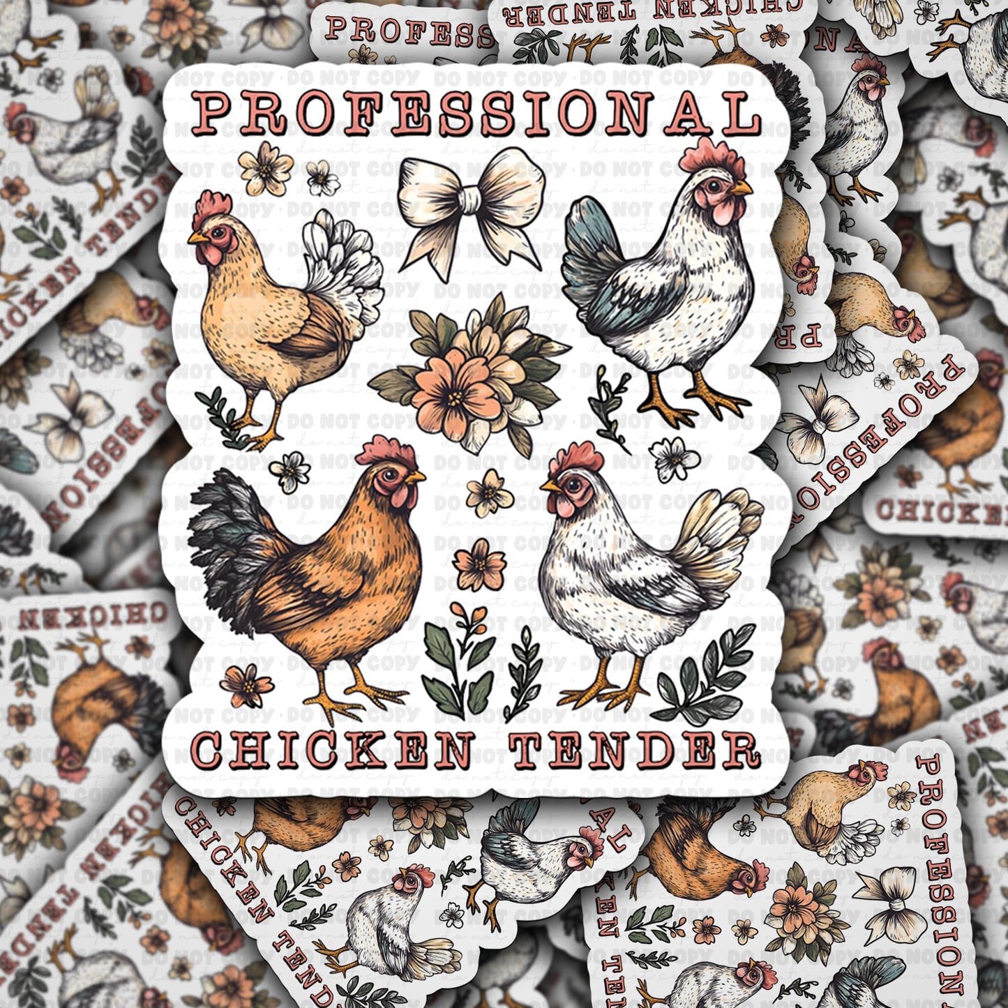 Professional chicken tender sticker