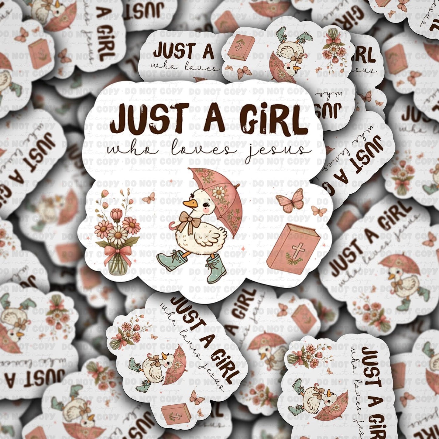 Just a girl who loves Jesus sticker