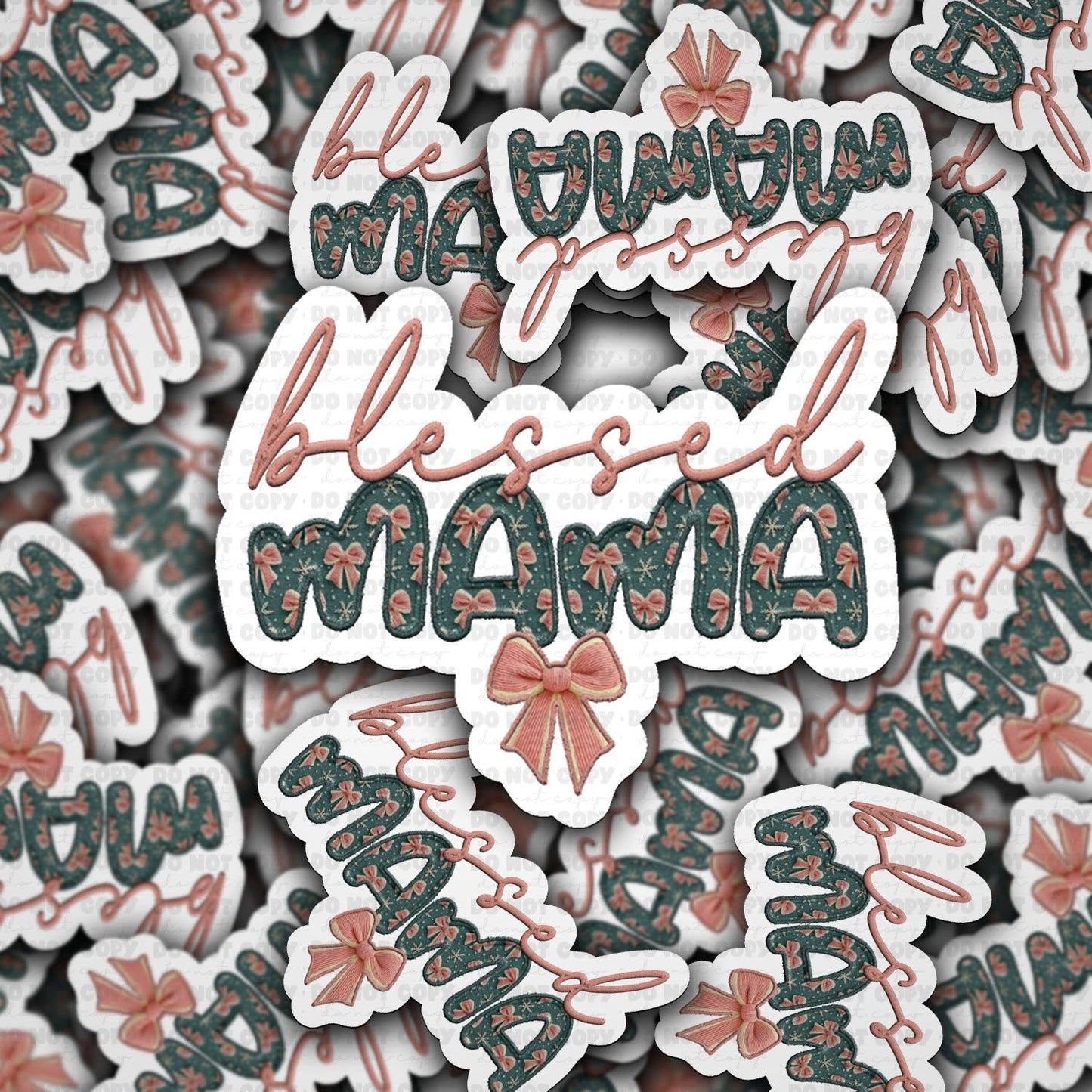 Blessed mama sticker