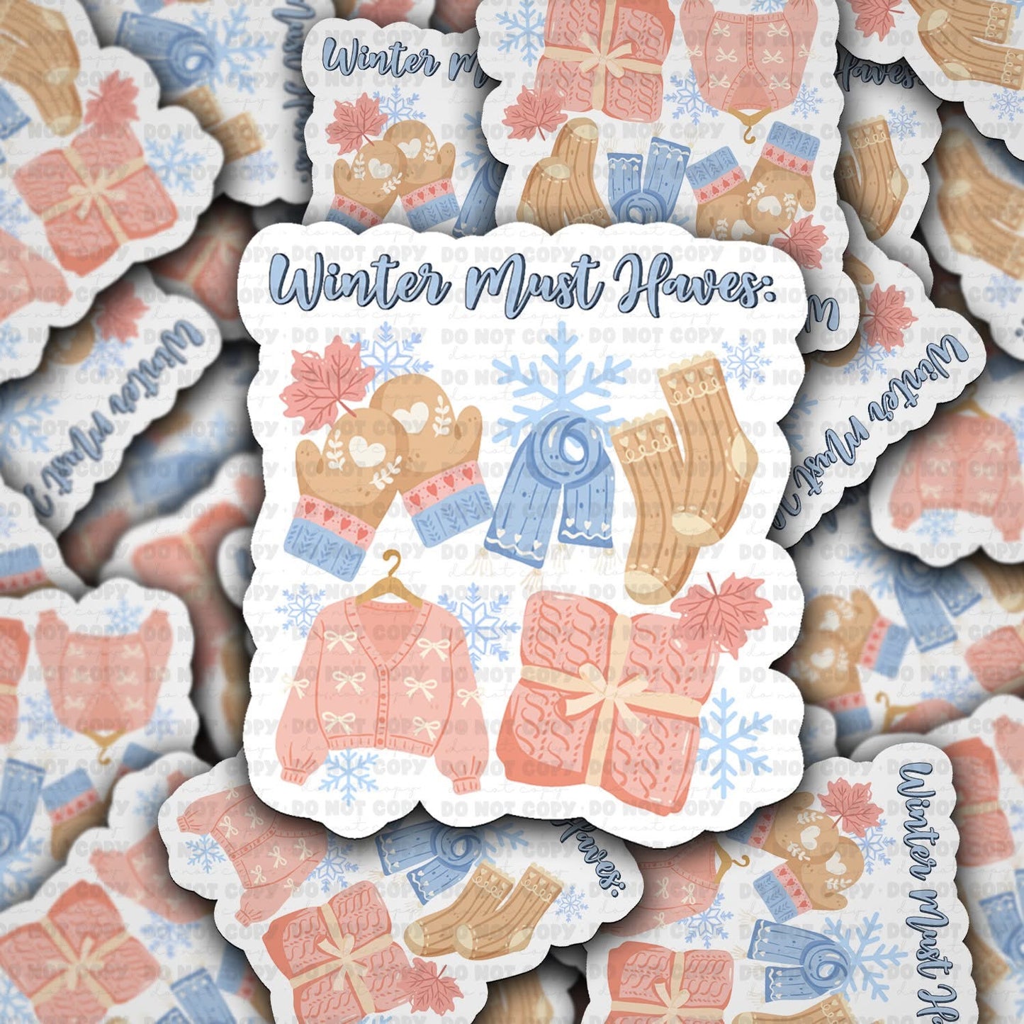 Winter must haves sticker