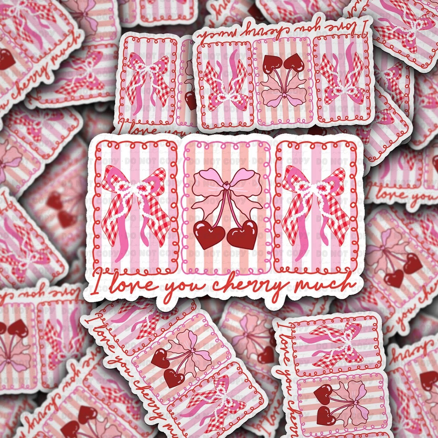 I love you cherry much sticker