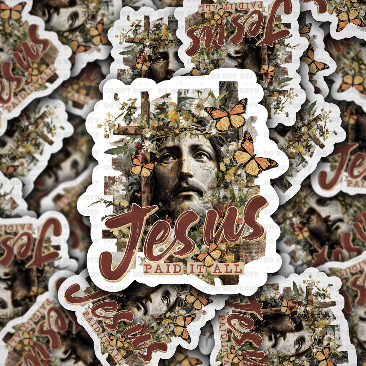 Jesus paid it all sticker