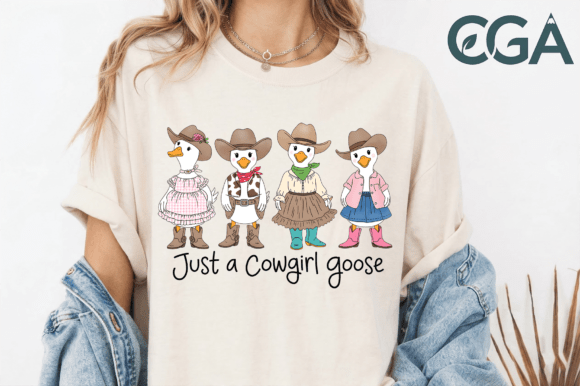 Just a cowgirl goose shirt