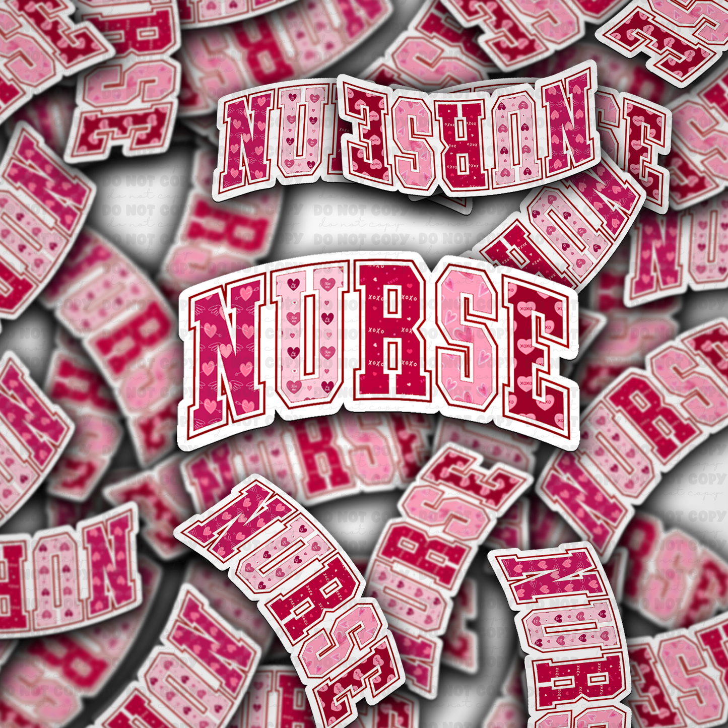 Nurse valentines sticker