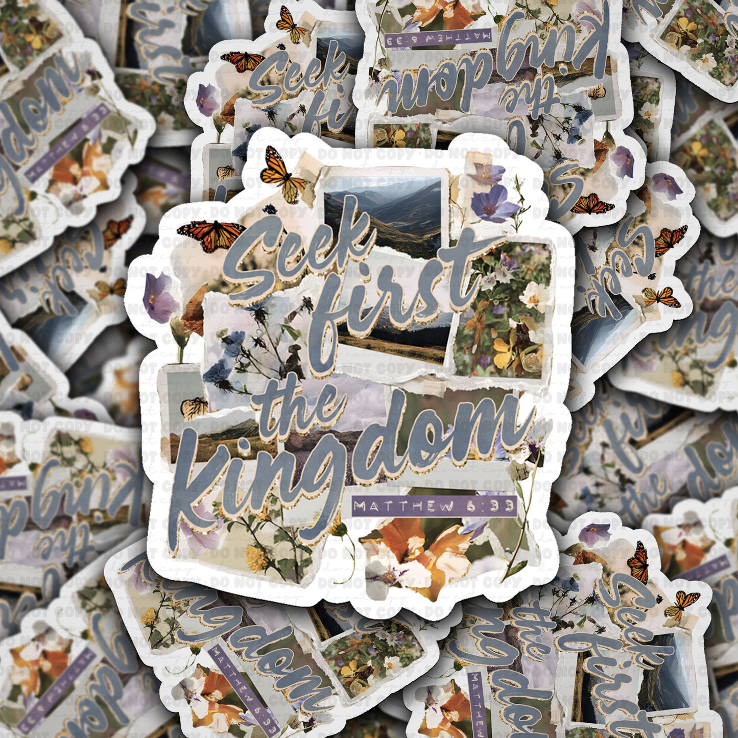 Seek first the kingdom sticker