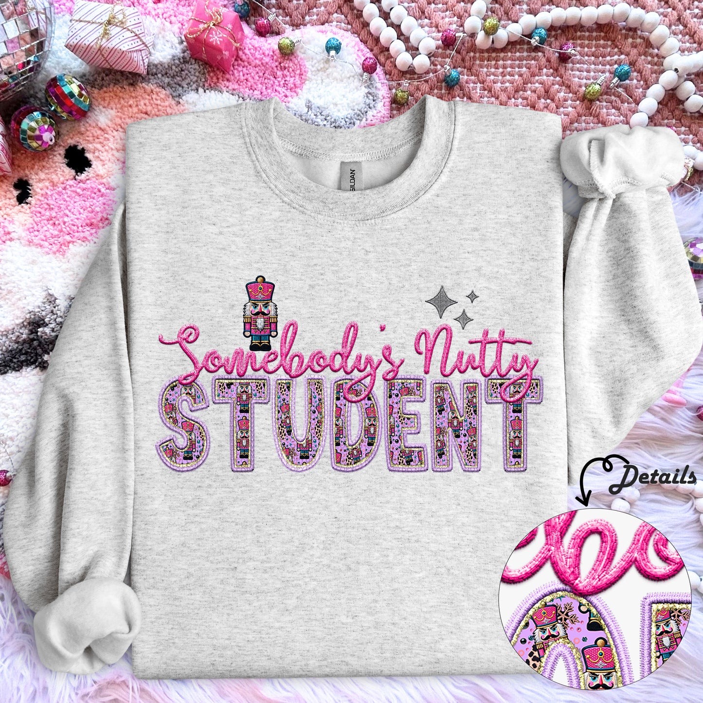 Somebody's nutty Student dtf print