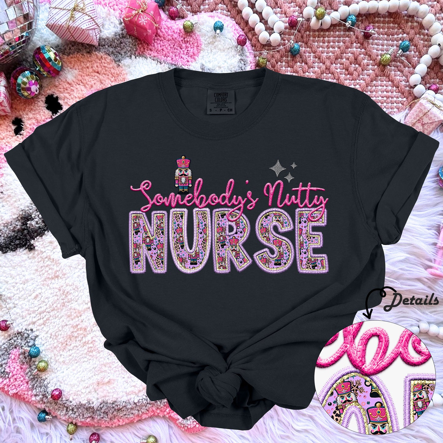 Somebody's nutty nurse dtf print