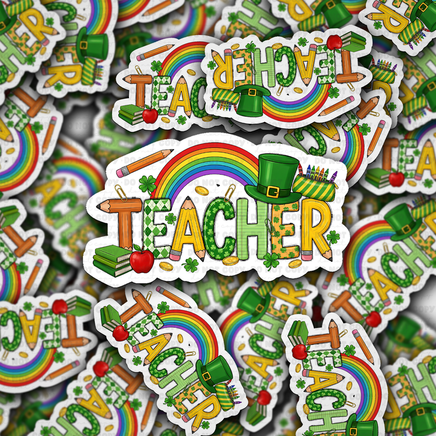 St patricks day teacher sticker