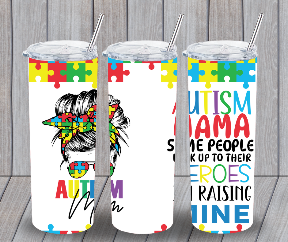 Autism mama tumbler