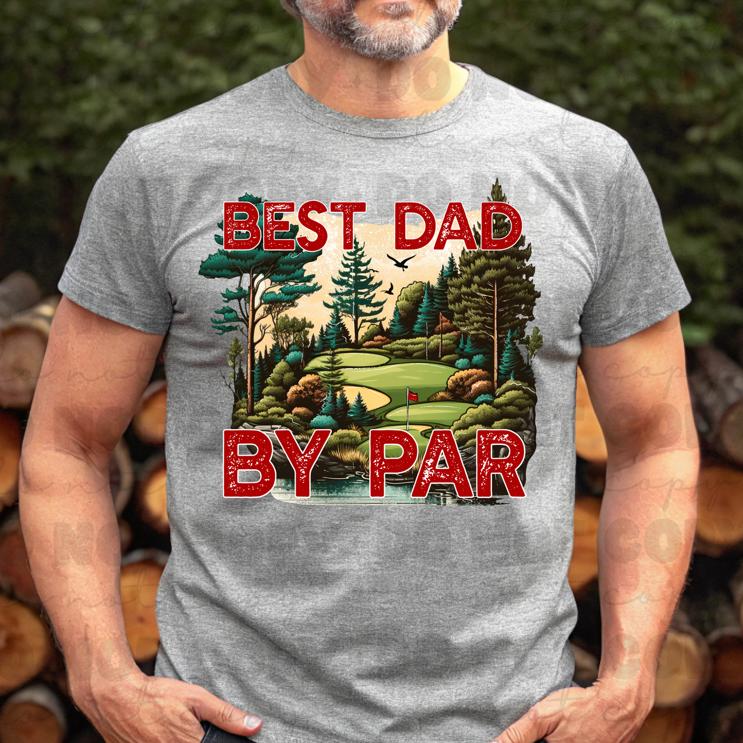 Best dad by par shirt
