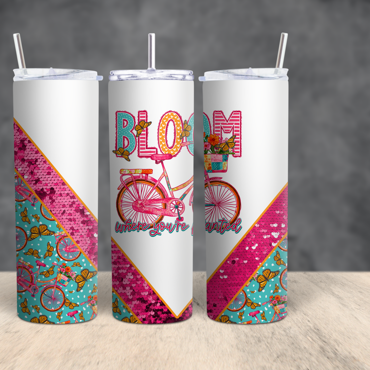 Bloom where you are planted tumbler