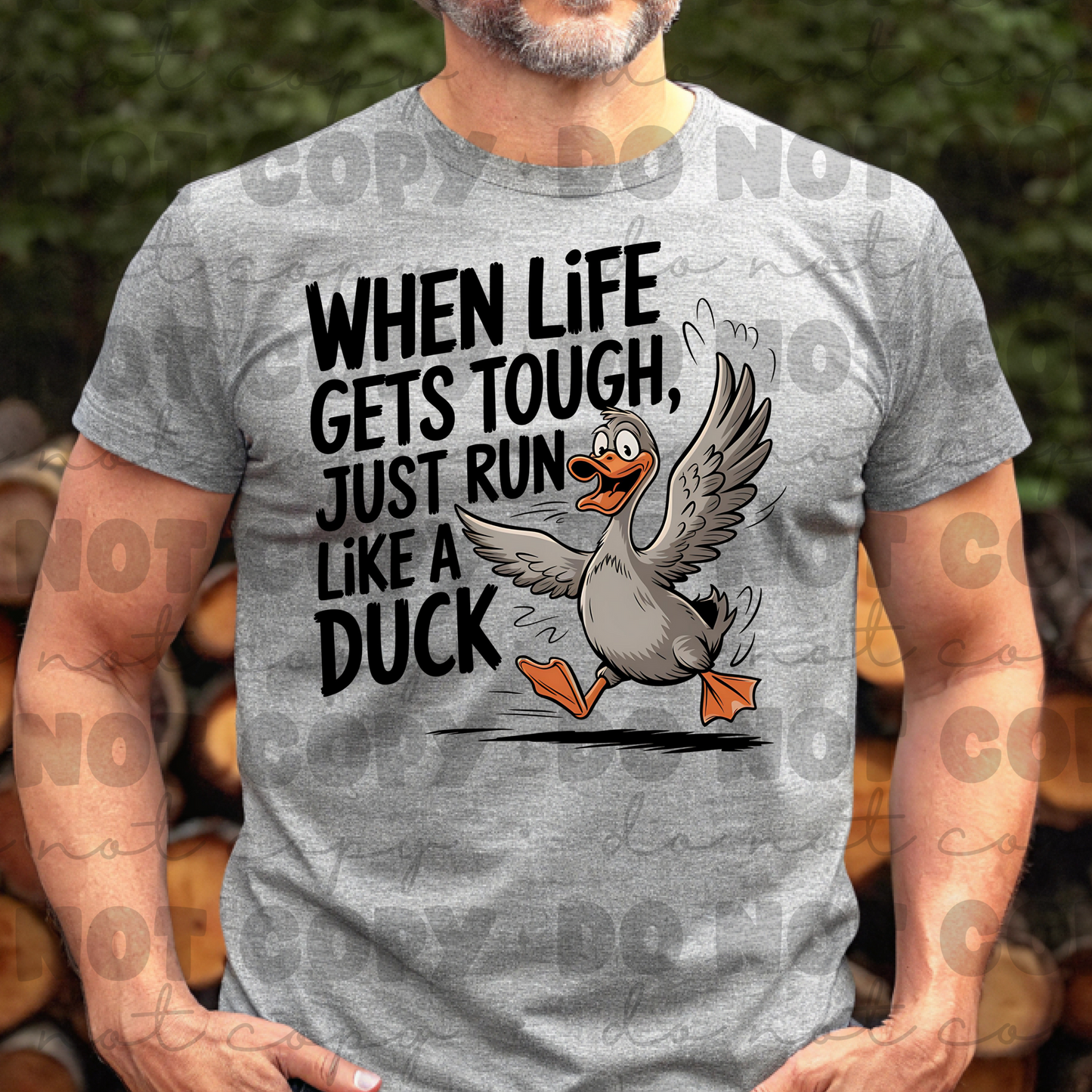 When life gets tough run like a duck shirt