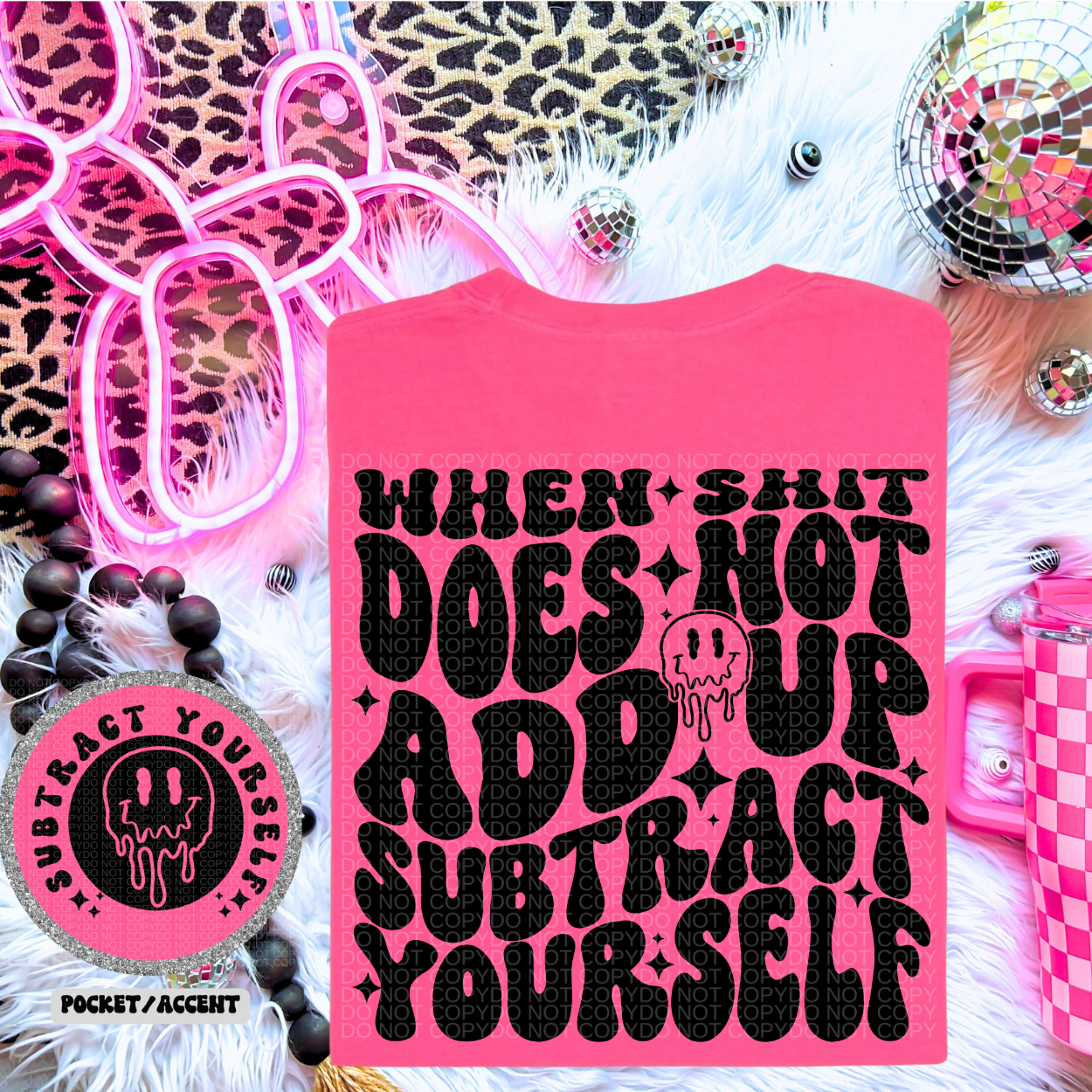 When shit does not add up subtract yourself shirt