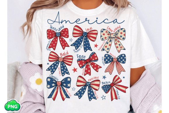 America bows sublimation print