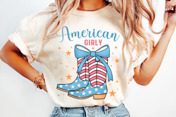 American girly sublimation print