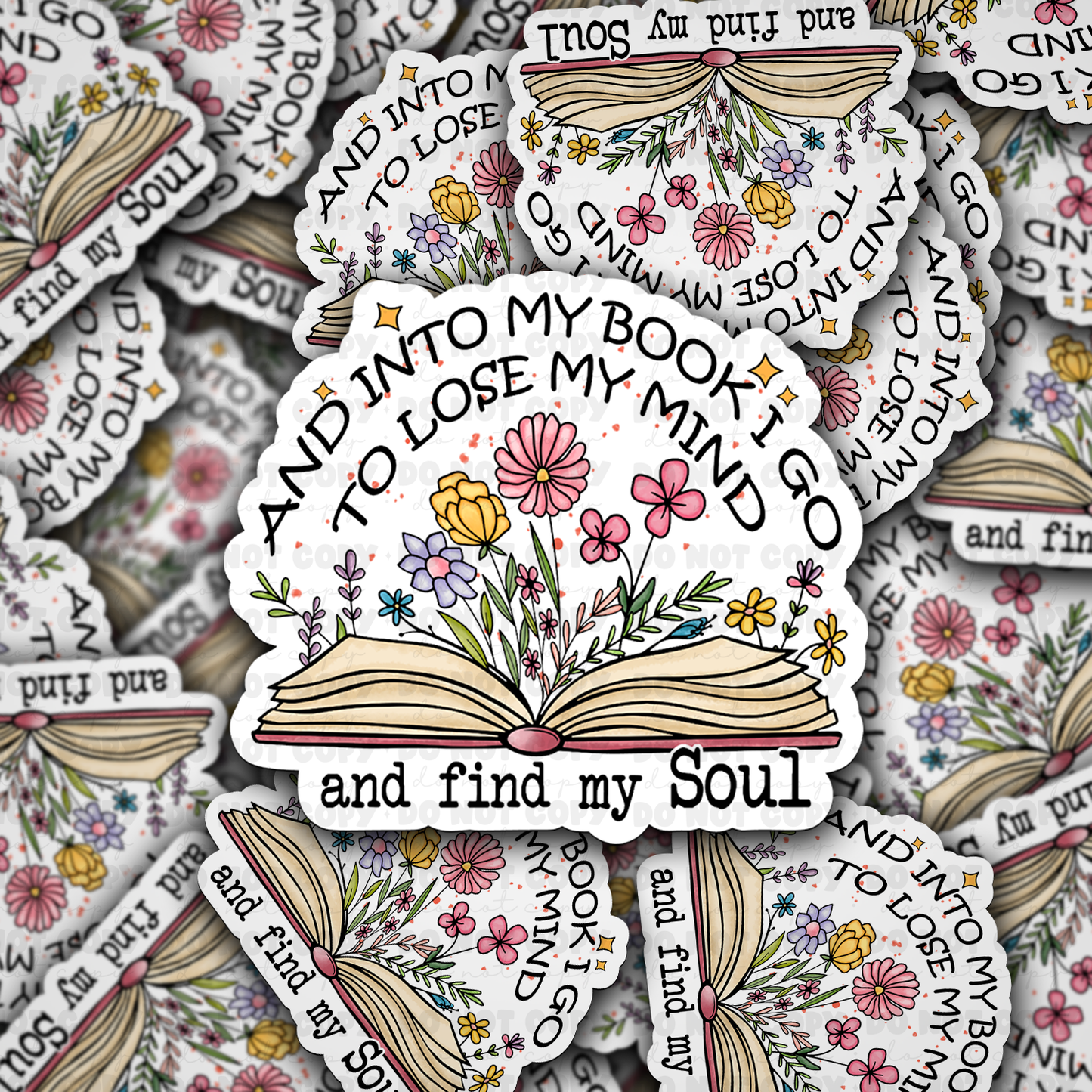 And into my book i go sticker